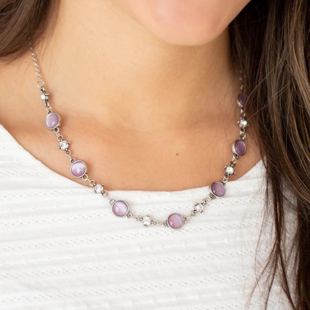 Inner Illumination Purple Necklace